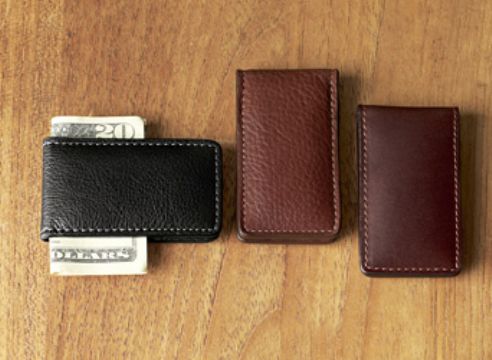 Leather Money Clip